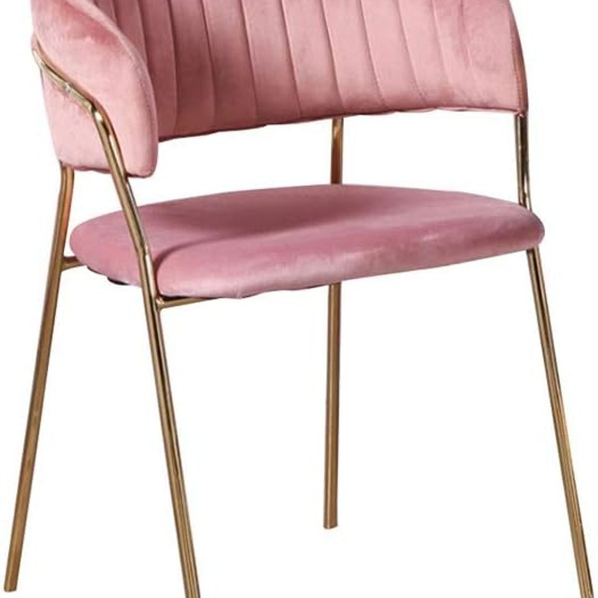 MOBLIHOUSE - Silla De Comedor Terciopelo Bilbao Rosada