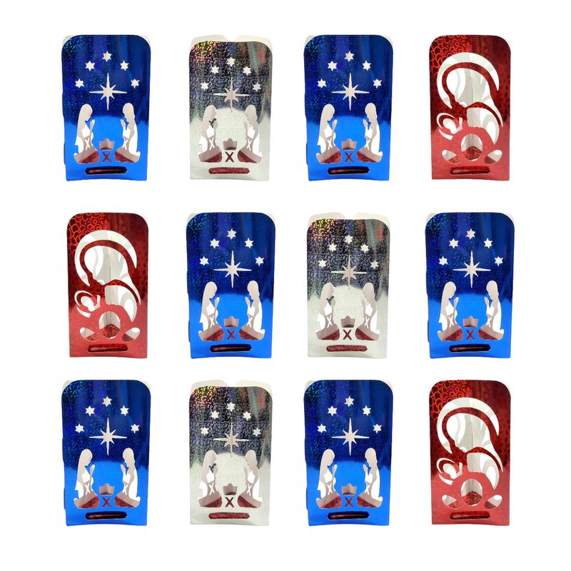 GENERICO - Faroles Navideños Día de las Velitas Set x 12 Unidades