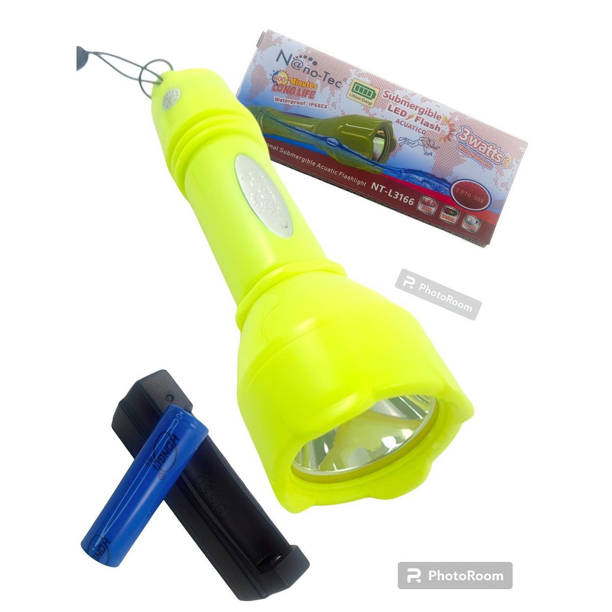 GENERICO - Linterna Buceo recargable Acuática 30m Profesional L3164