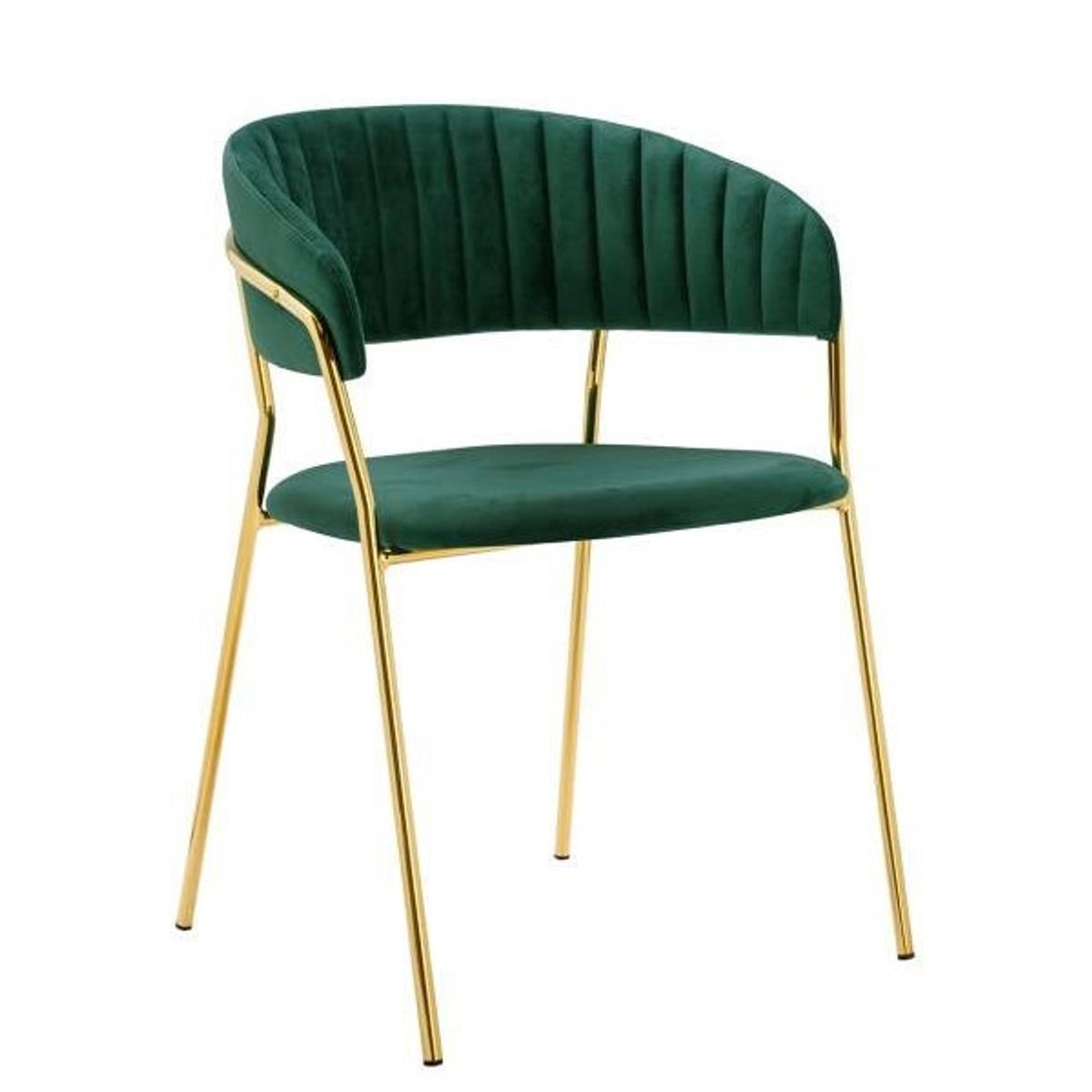 MOBLIHOUSE - Silla De Comedor Terciopelo Bilbao Verde