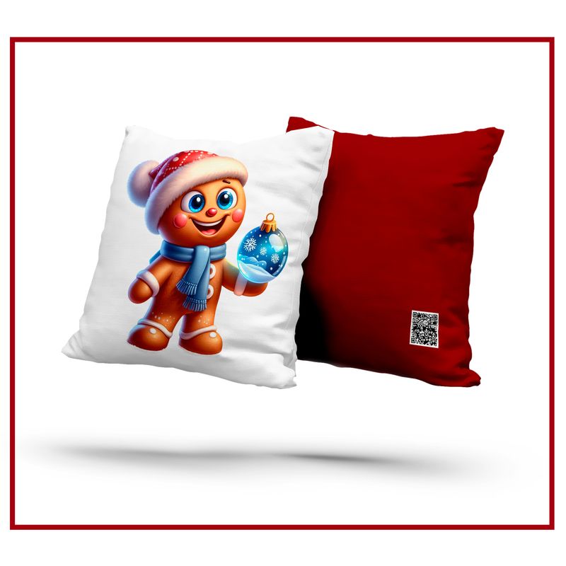 GENERICO - Cojín Decorativo Antifluido Navidad Personajes Navideños 3