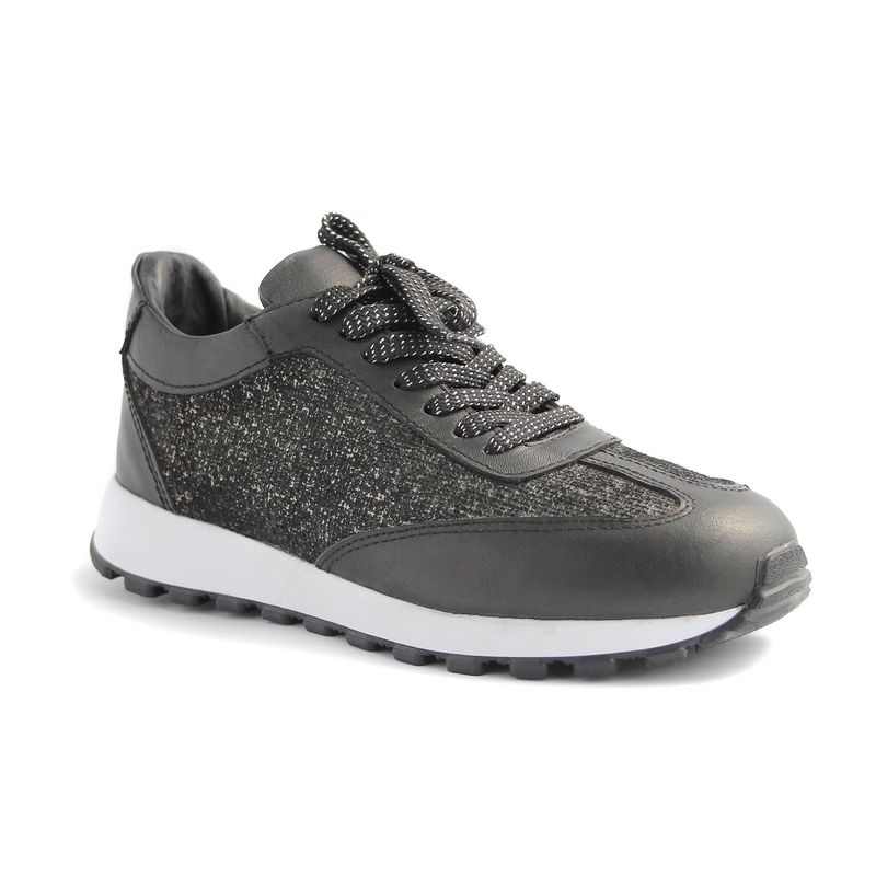 NOHORA GELVEZ - Tenis Moritz en Cuero italiano  color negro