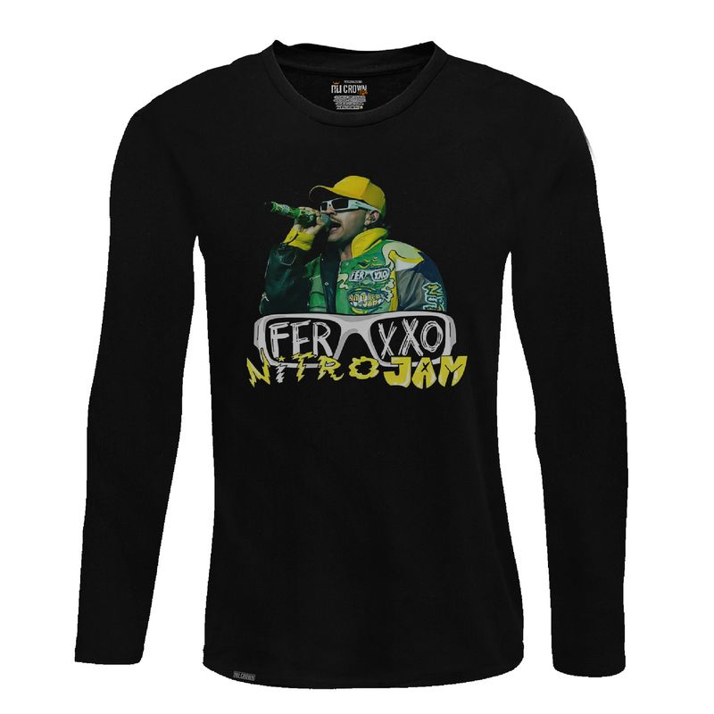 CREACIONES NU CROWN - Camiseta Manga Larga Feid Ferxoo Nitrojam Hombre NU CROWN