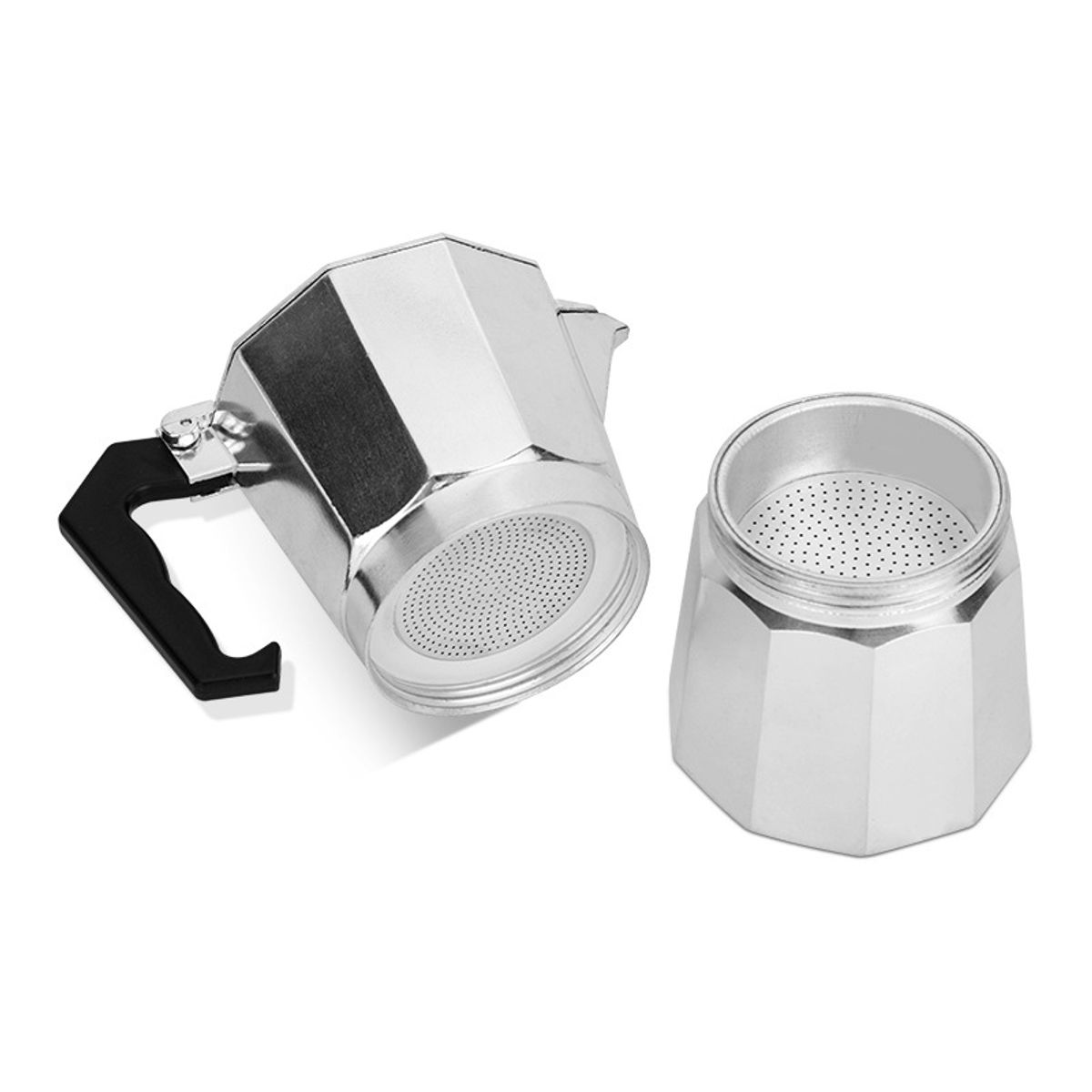 TRIPLE CLEAN - Cafetera Moka de 12 tazas - 600 ml