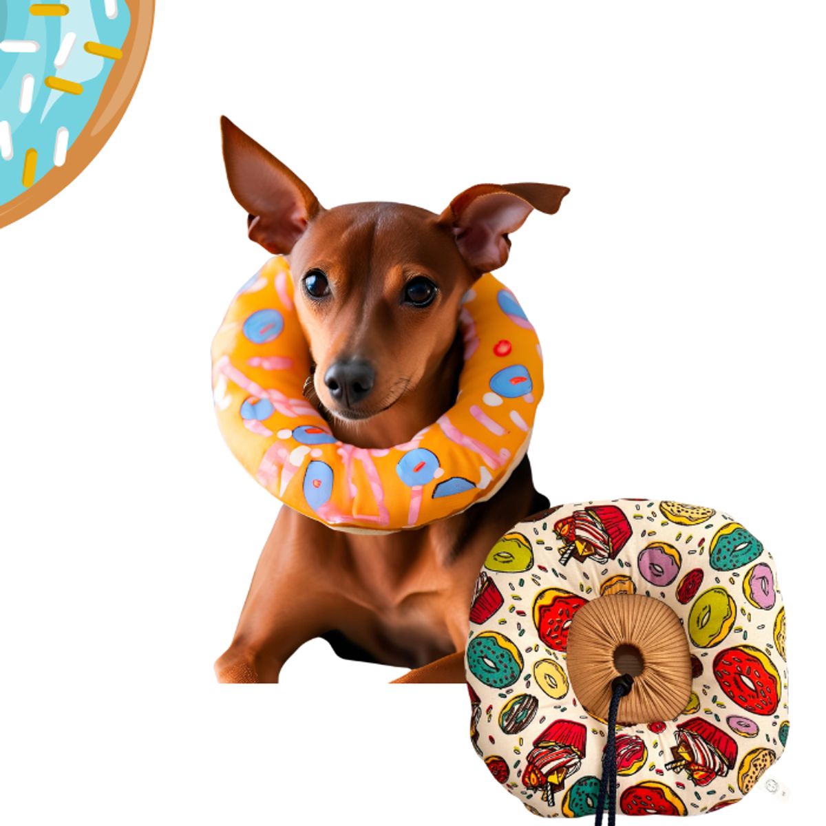 GENERICO - COLLAR ISABELINO TIPO DONA TALLA S gatos - perros 2.5 a 4 kg