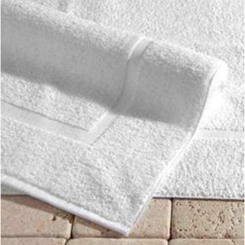 CANNON - 2 Tapetes En Toalla Para Baño 50x80 Cm Blanco Cannon Calidad