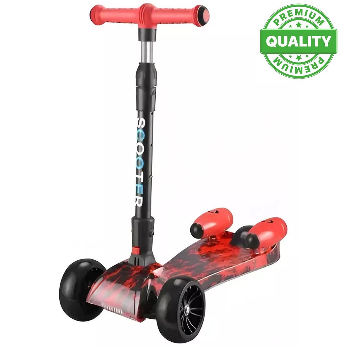 ONE PIXEL - Patineta Scooter Humo Para Niños Bluetooth Rojo One Px
