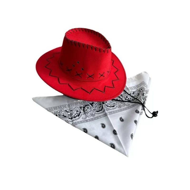 SIN ETIQUETAS - Sombrero Vaquero Niño con Pañoleta
