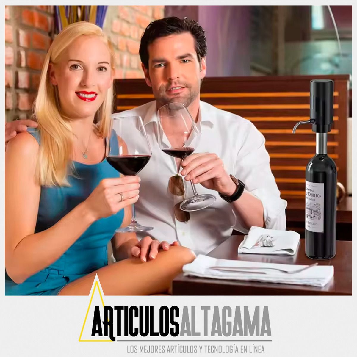 XALTA - Set Kit Sacacorchos Recargable Usb  Para Vino + Dispensador