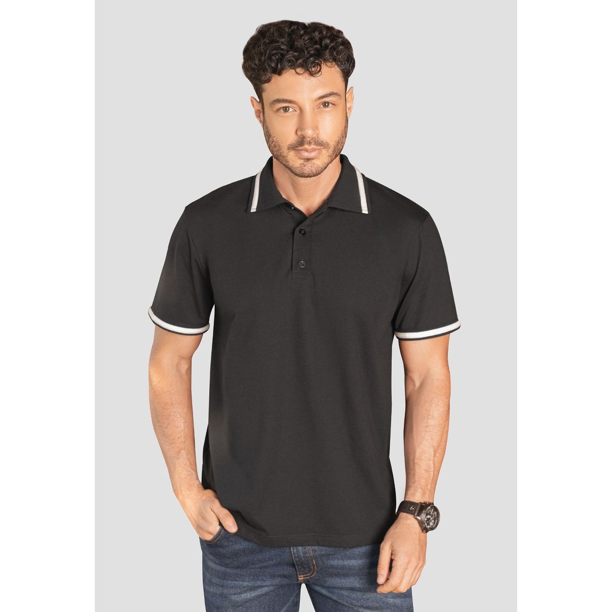 RUTTA - Polo Hombre Negro Rutta 89617