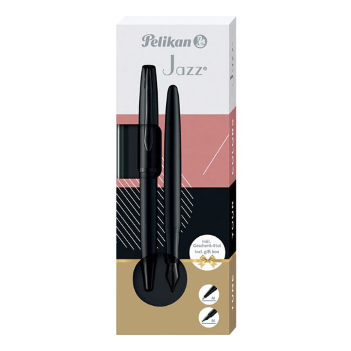 PELIKAN - Set Pluma Y Bolígrafo Jazz Noble Elegance Black Pelikan