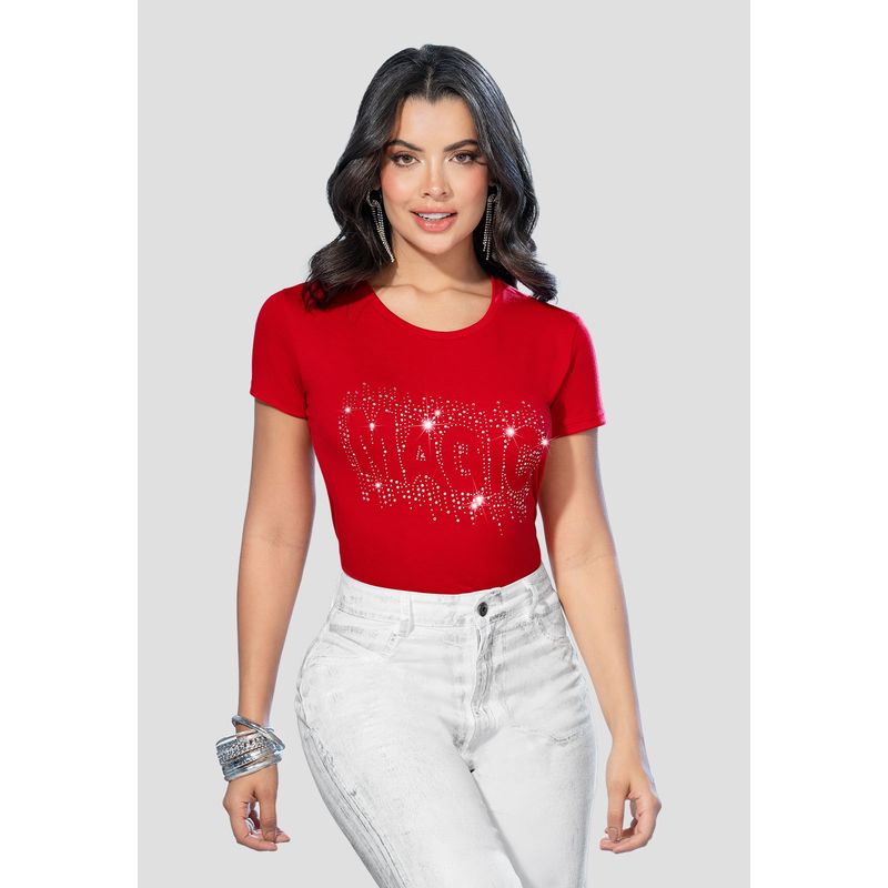 MARKETING PERSONAL - Camiseta Mujer Rojo Mp 105174