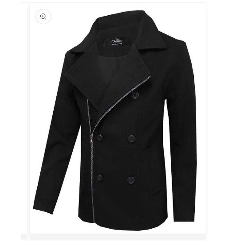 LA CHAQUETERIA - Abrigo en Lana LCTWC0041 Negro