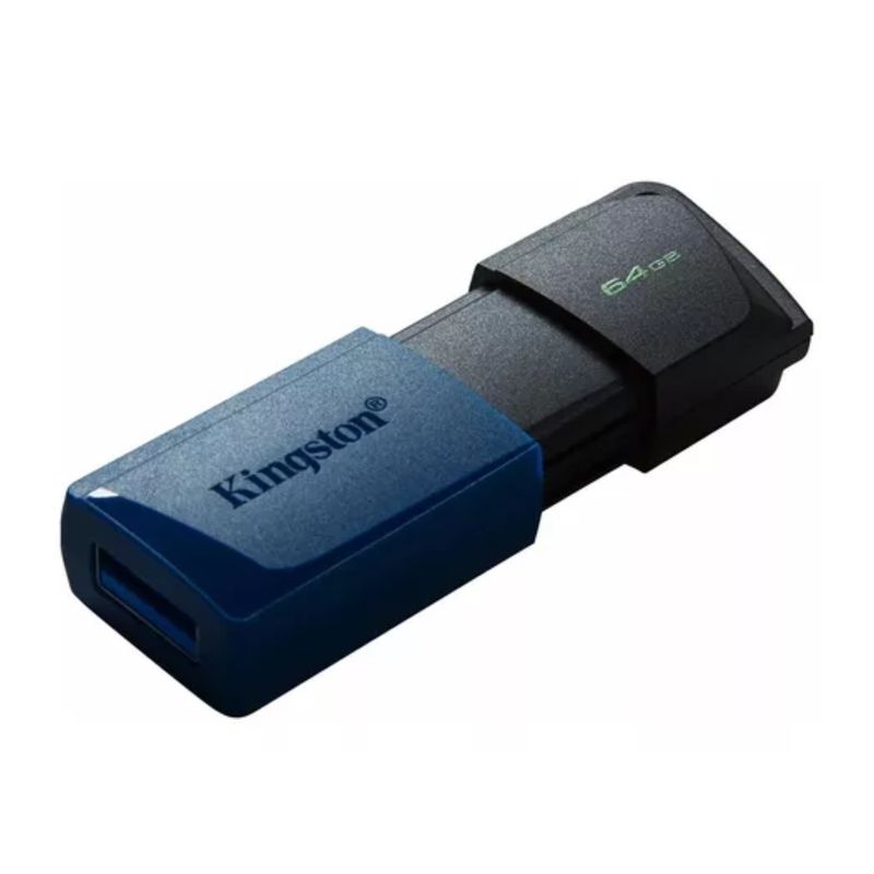 KINGSTON - Memoria Usb Datatraveler Exodia M Retractil 64gb Color Azul