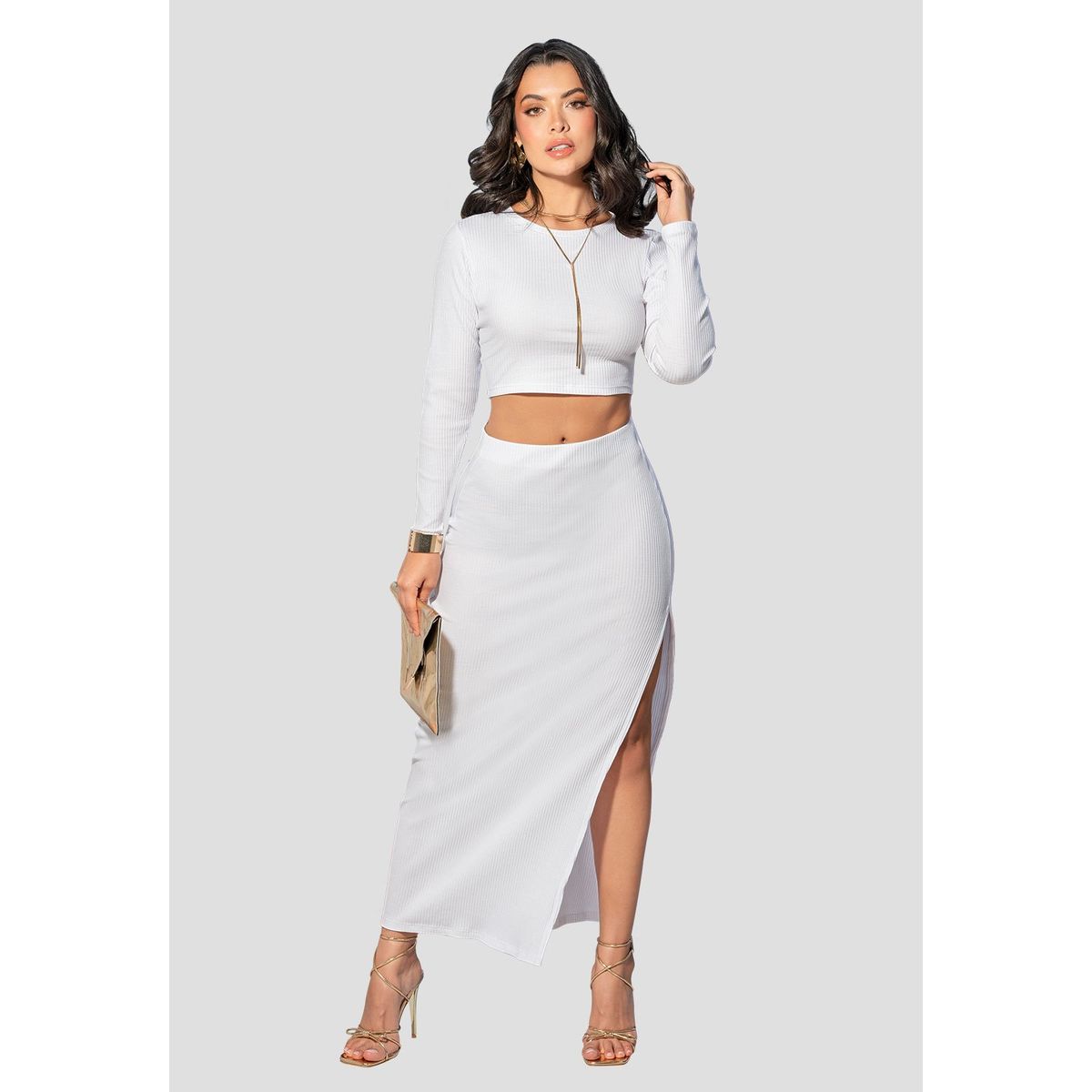 MARKETING PERSONAL - Conjunto Mujer Blanco Mp 105194