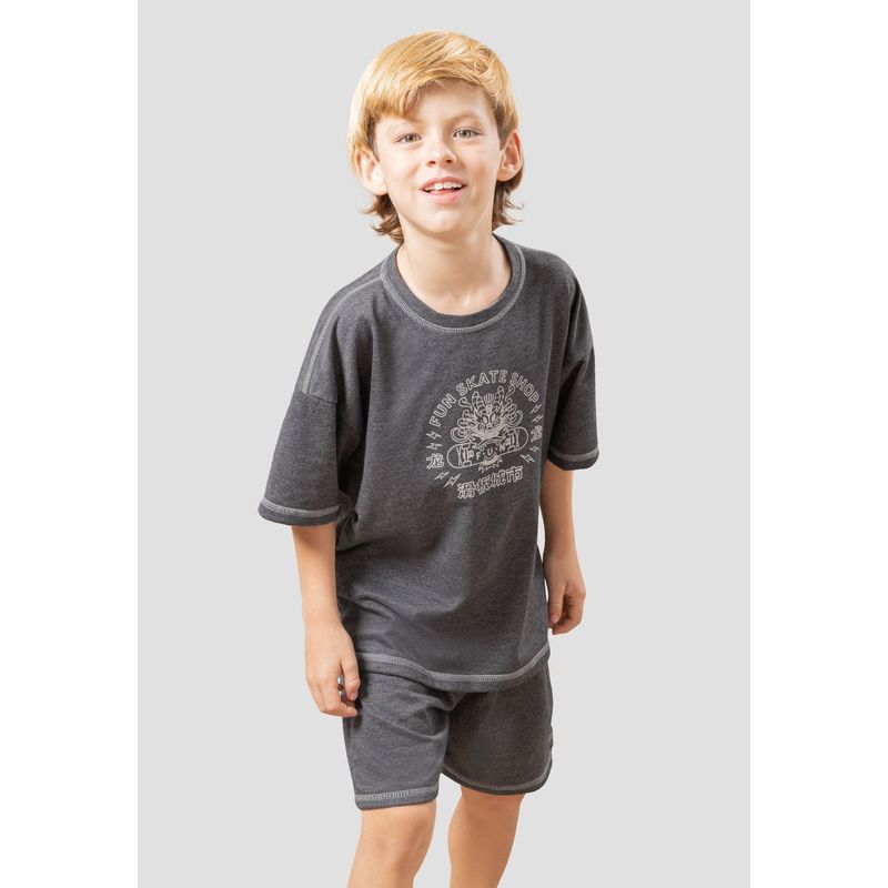 MARKETING PERSONAL - Conjunto Infantil Masculino Negro Cross Mp 105970