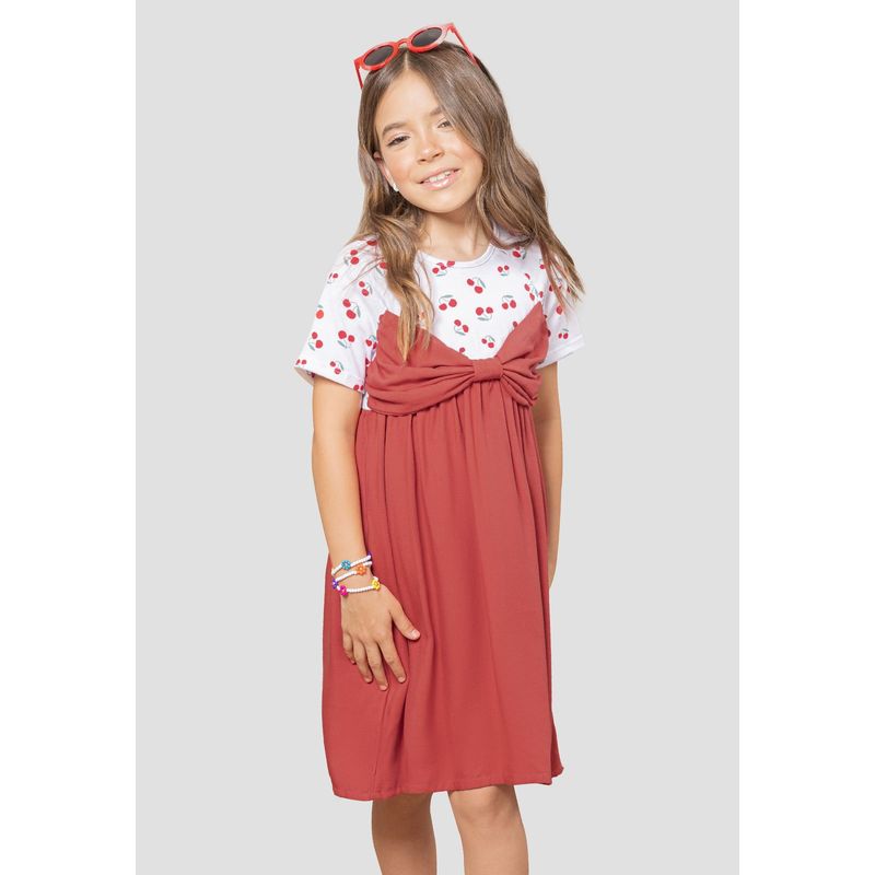 MARKETING PERSONAL - Vestido Infantil Femenino Granate Mp 105981