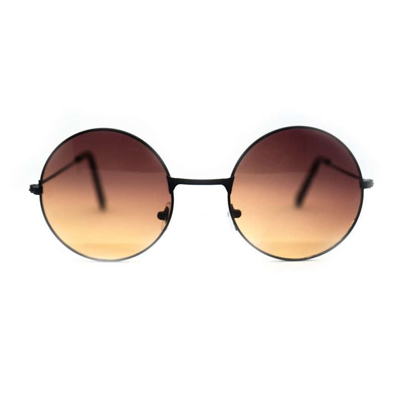 AT NIGHT SUNGLASSES - Gafas de sol At Night Round lennon Negras UV400