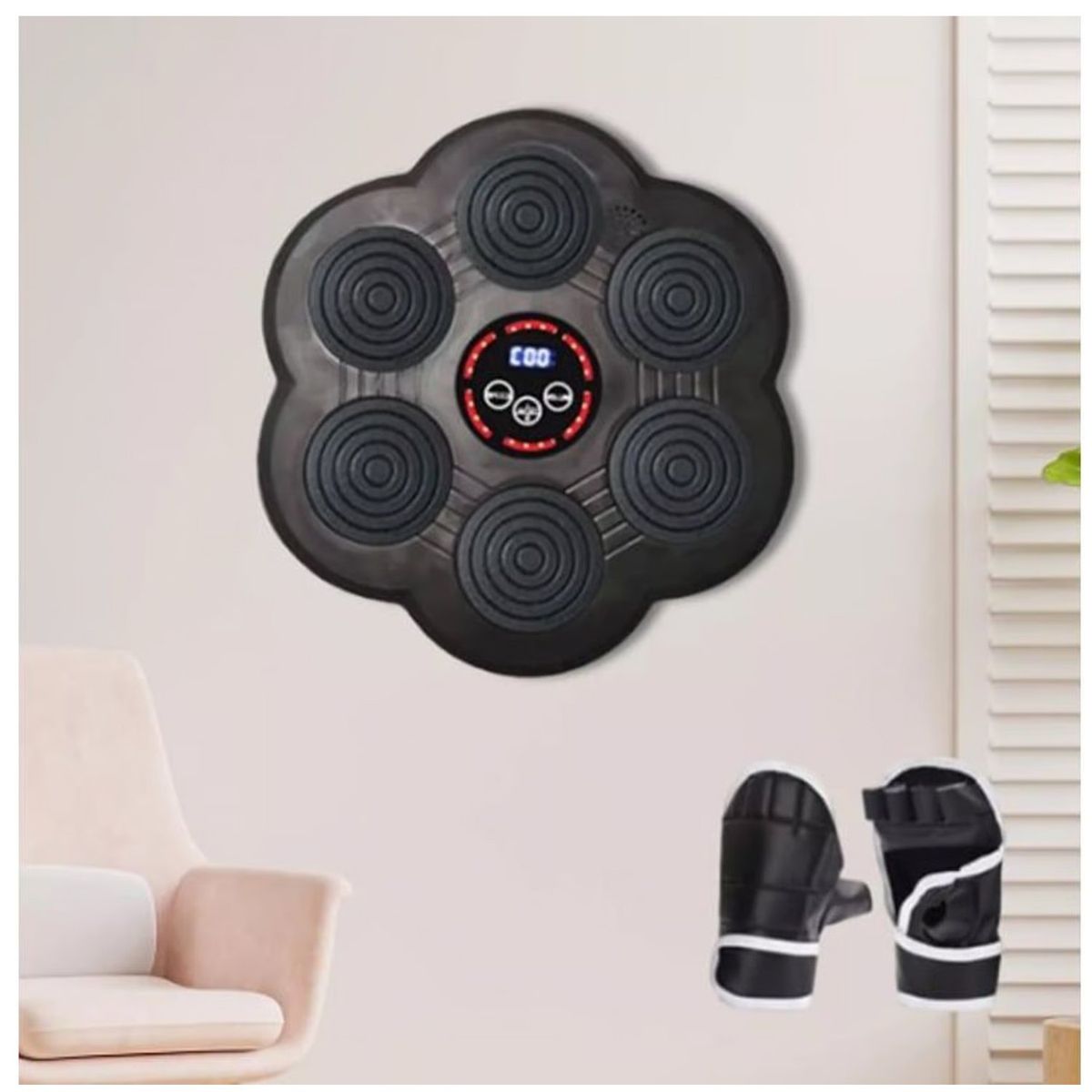 ONE PIXEL - Maquina De Boxeo Electrónica 6 Push Con Pantalla Led