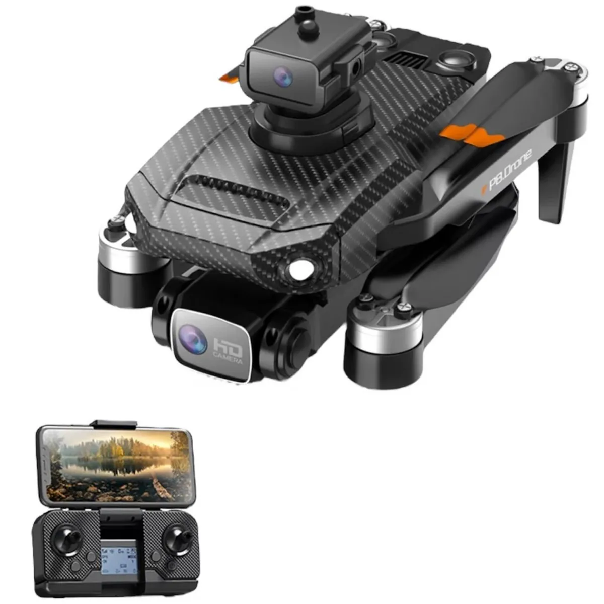 ONE PIXEL - Drone Profesional GPS T3 Pro Doble Camara 1080p Ligero y Plegable 2 Baterías