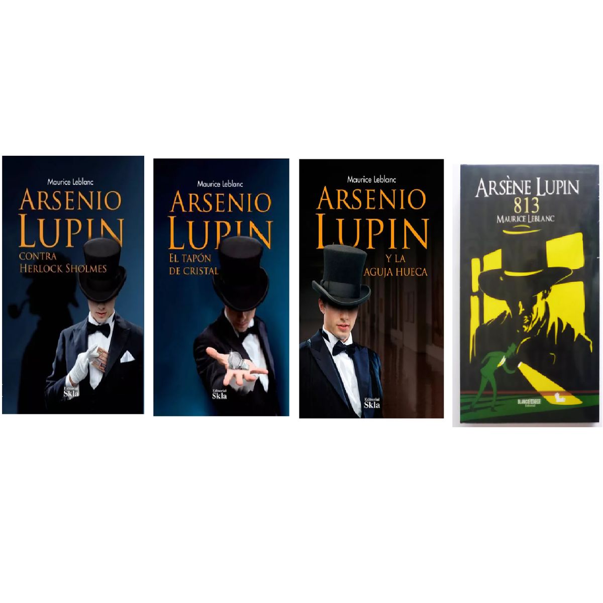 SKALA - Coleccion Libros Arsenio Lupin  ContraHerlock + Aguja+Tapon+813
