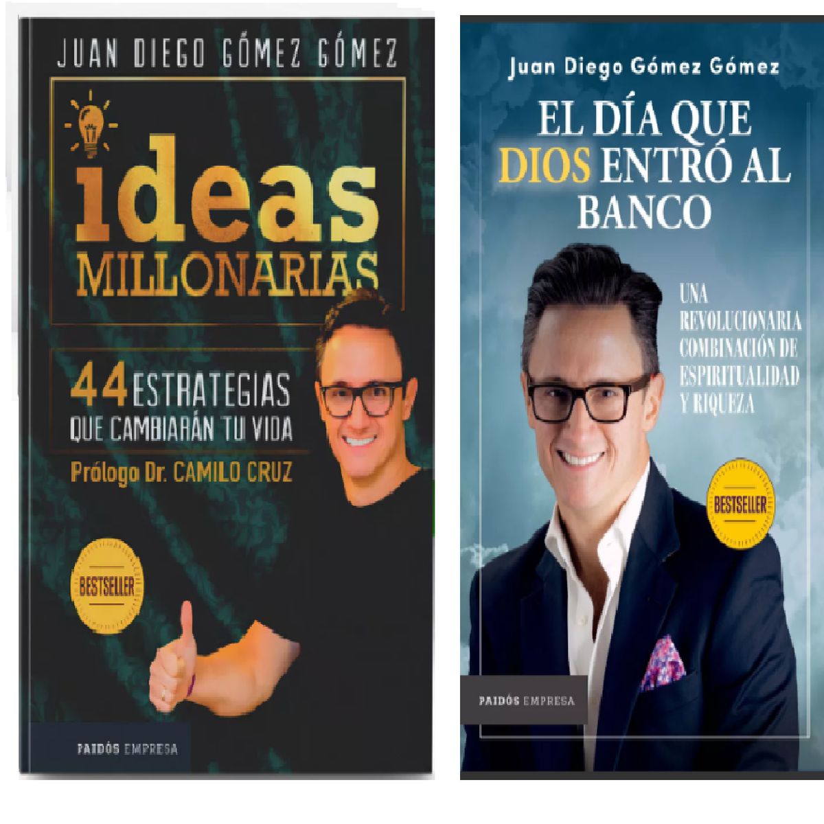 PAIDOS - Coleccion libros Juan Diego Gomez menos + Dios +irreverente +ideas