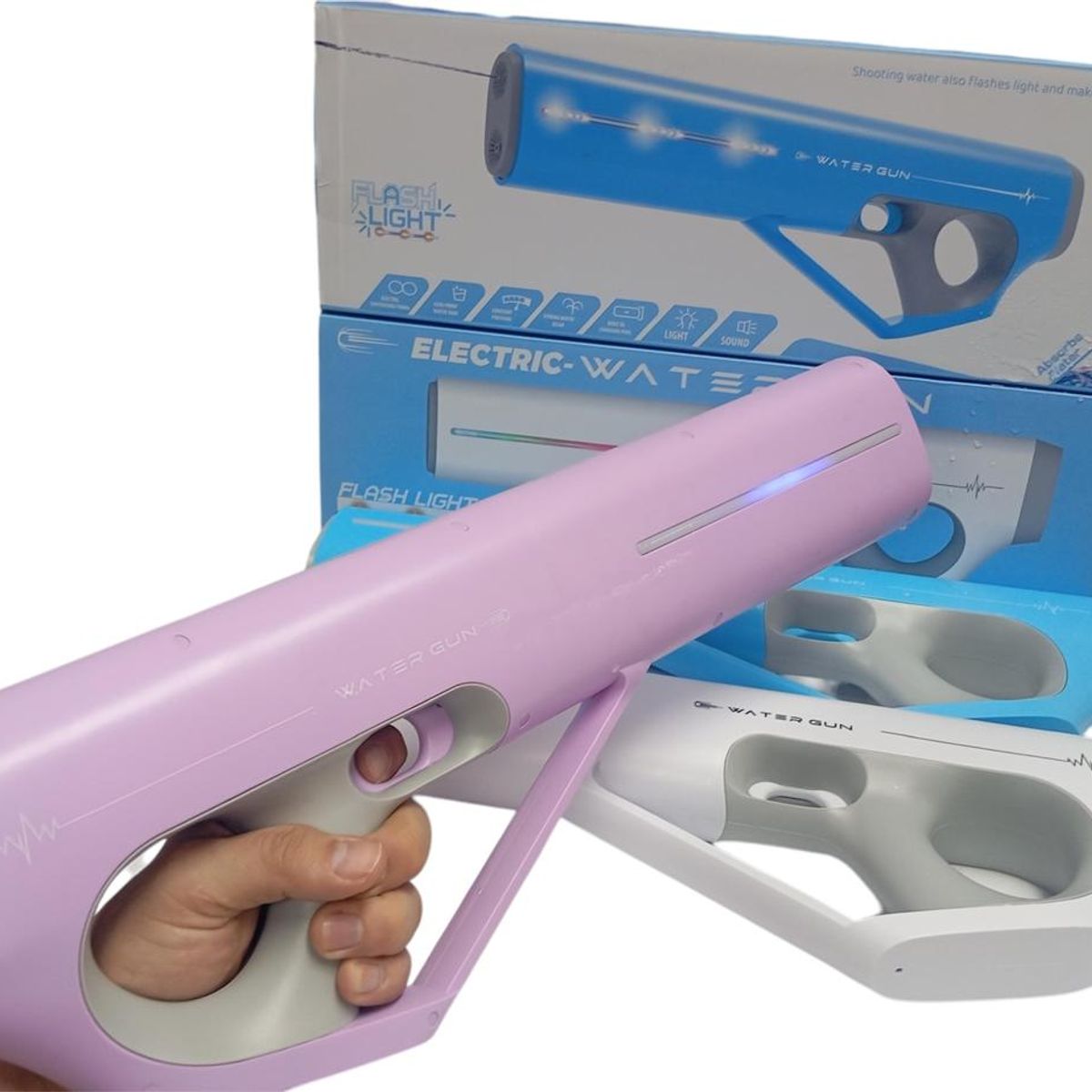 GENERICO - Pistola De Agua Automática Bateria Recargable Alta Presión