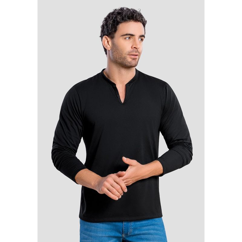 MARKETING PERSONAL - Camibuzo Hombre Negro Mp 104788