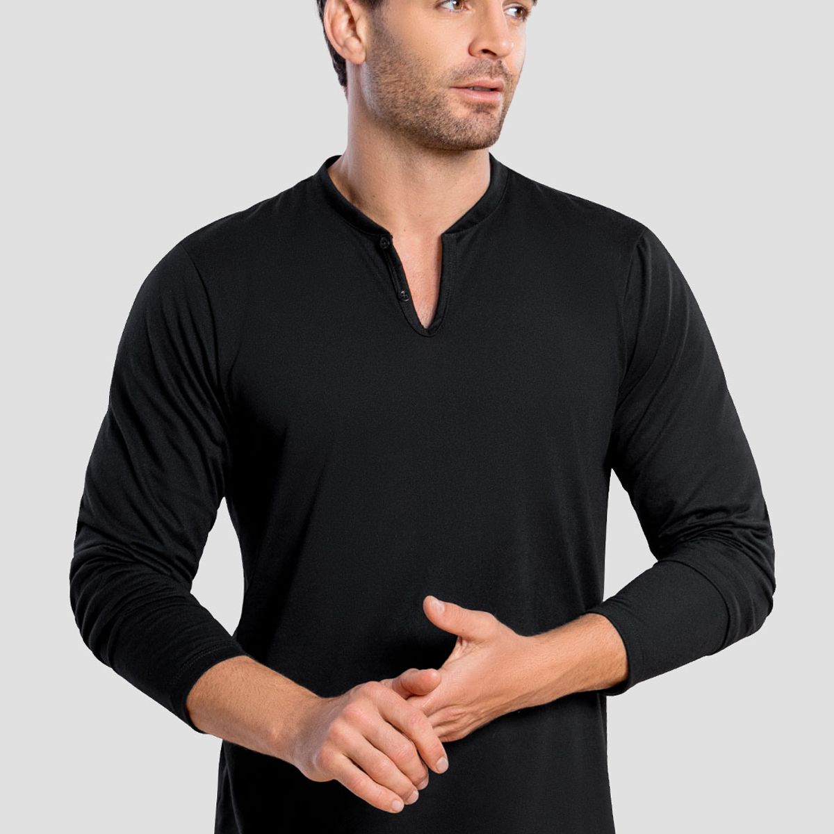MARKETING PERSONAL - Camibuzo Hombre Negro Mp 104788
