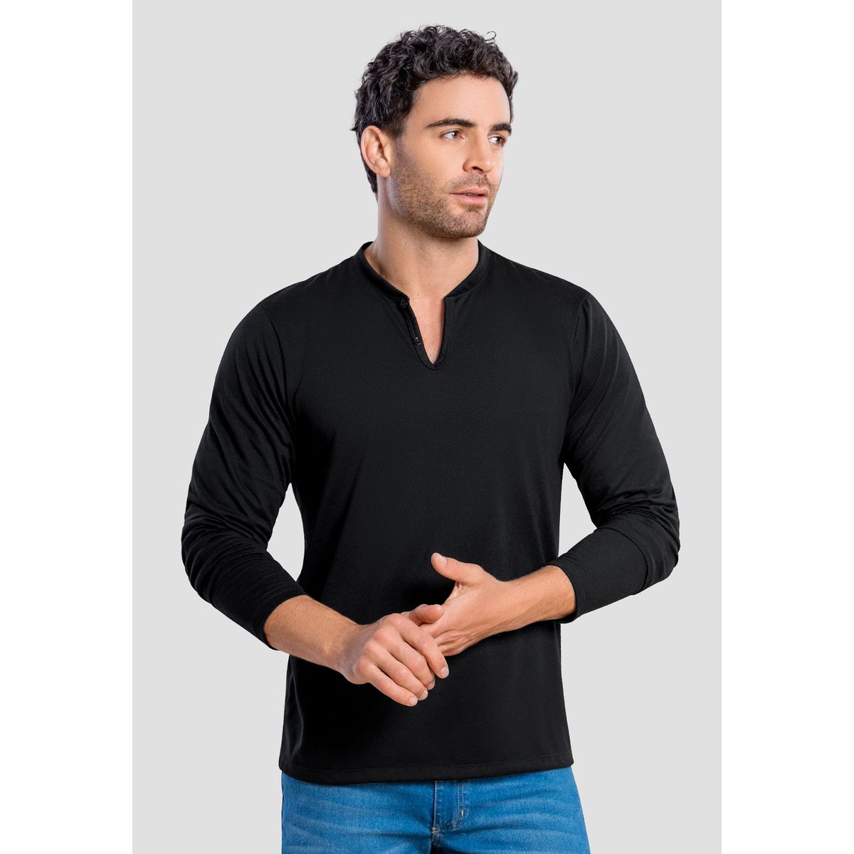 MARKETING PERSONAL - Camibuzo Hombre Negro Mp 104788