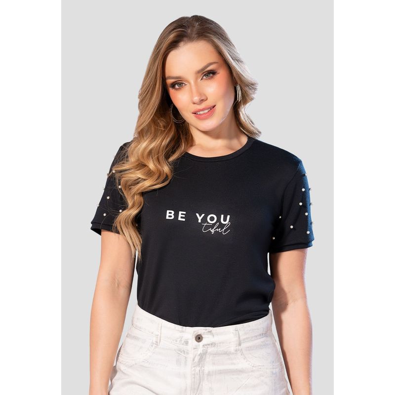 MARKETING PERSONAL - Camiseta Mujer Negro Mp 105198