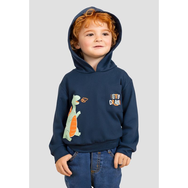 MARKETING PERSONAL - Buzo Infantil Masculino Azul Navy Mp 105339