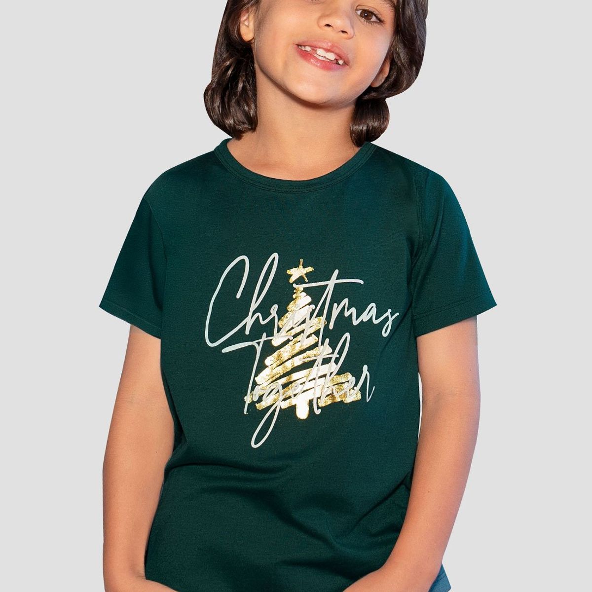 MARKETING PERSONAL - Camiseta Infantil Masculino Verde Botella Mp 104889