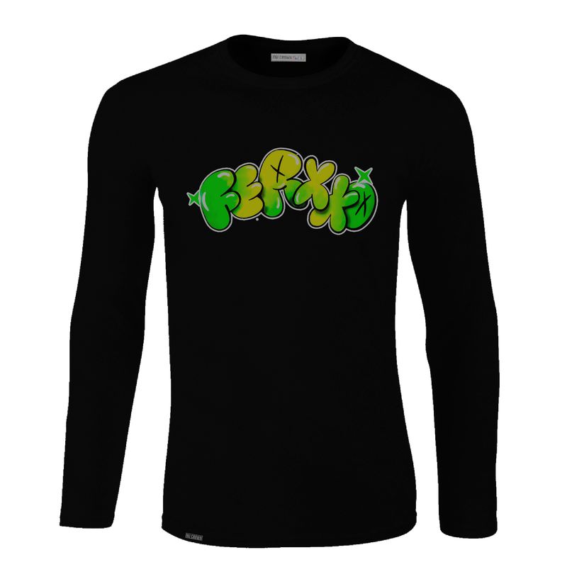 CREACIONES NU CROWN - Camiseta Manga Larga Feid Logo Ferxxo Rap Trap Regueton Hombre NU CROWN