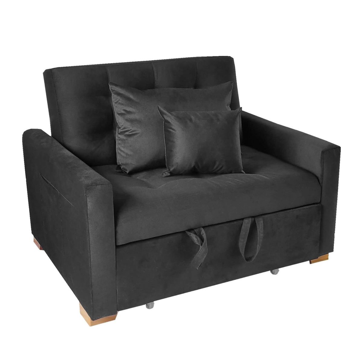 ESTILO RELAX - Sofá Cama Germany 3 en 1 - Negro - Estilo Relax®