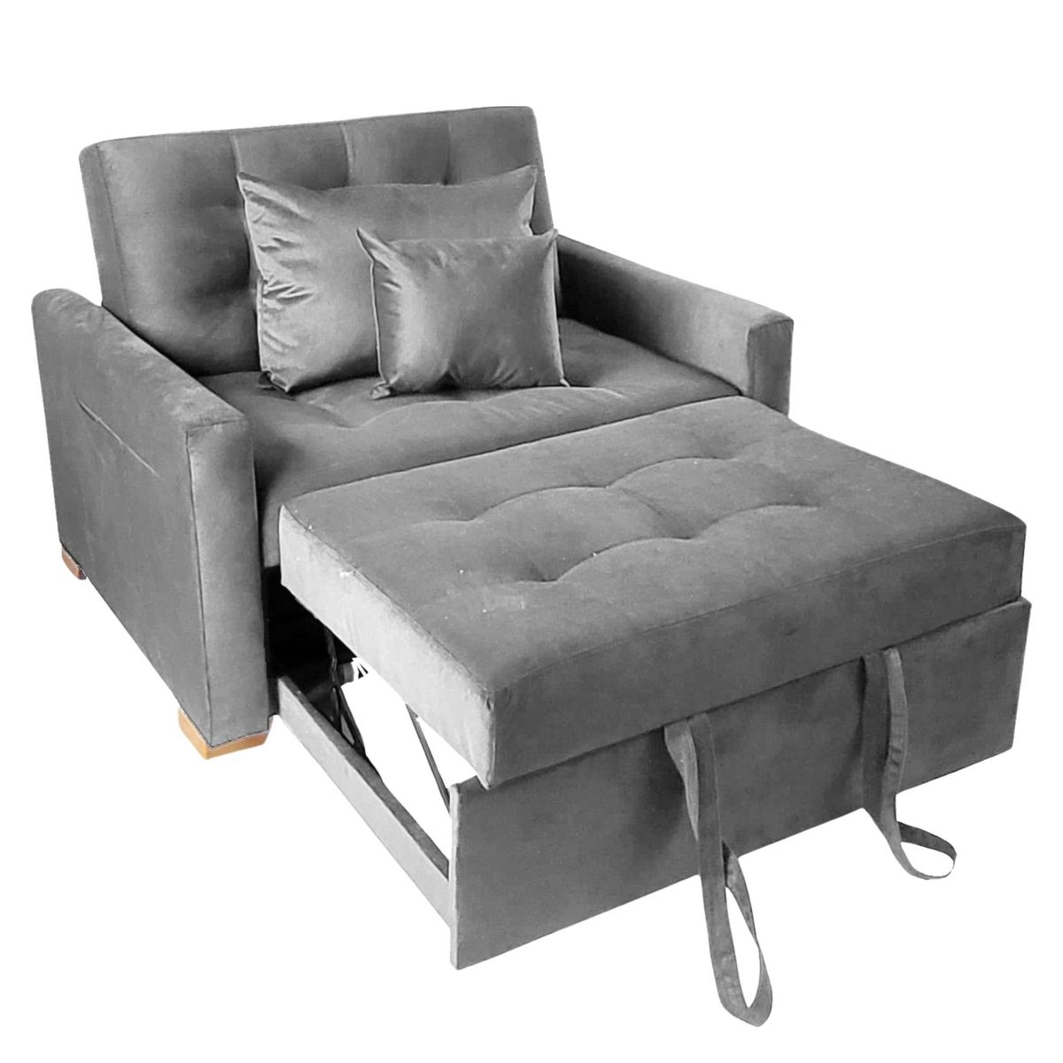 ESTILO RELAX - Sofá Cama Germany 3 en 1 - Gris - Estilo Relax®