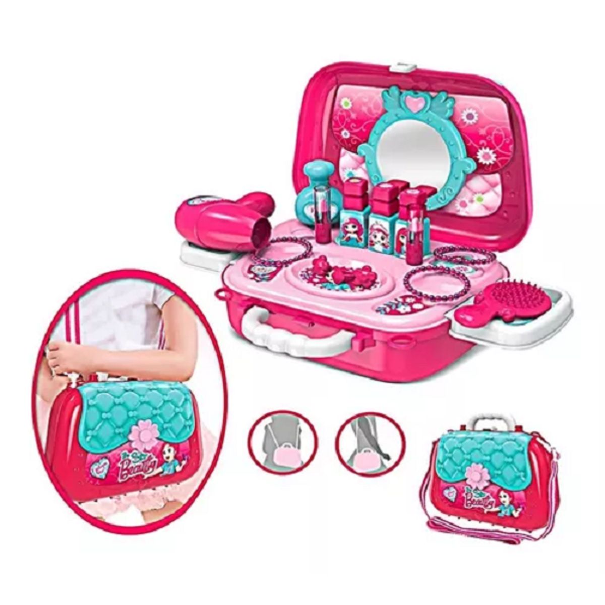 GENERICO - Set De Maquillaje De Juguete Maletin Para Niña 29cm Portatil