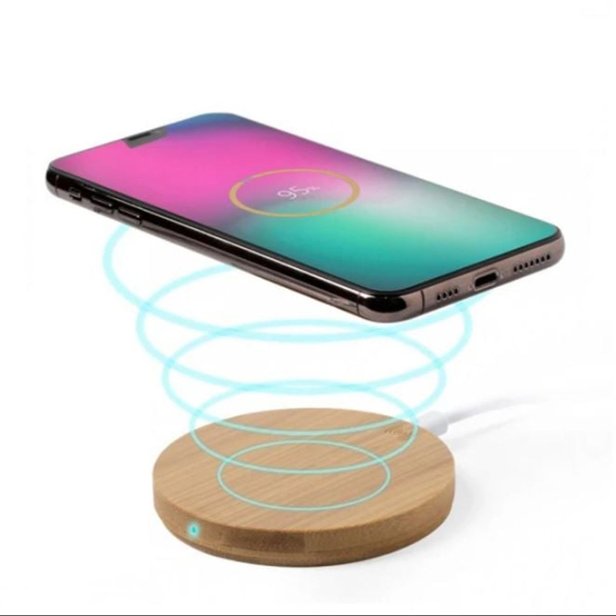 GENERICO - Cargador Inalámbrico en Bambú