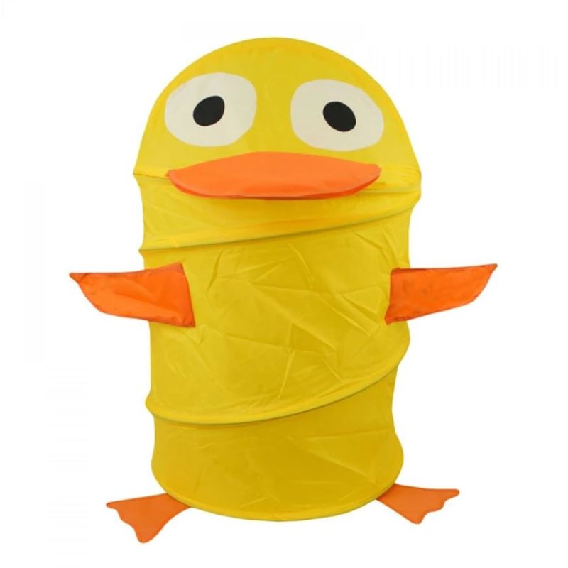 GENERICO - Cesta para Ropa Infantil con Figuras de Pato Amarillo