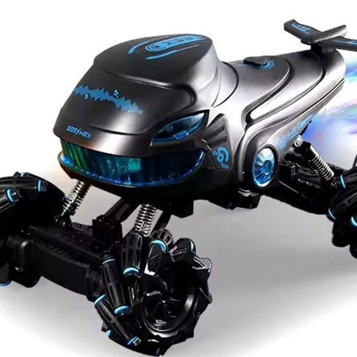 HOME - Carro Tiburon Luces Led Humo Turbina Led Con Sonidos Manilla