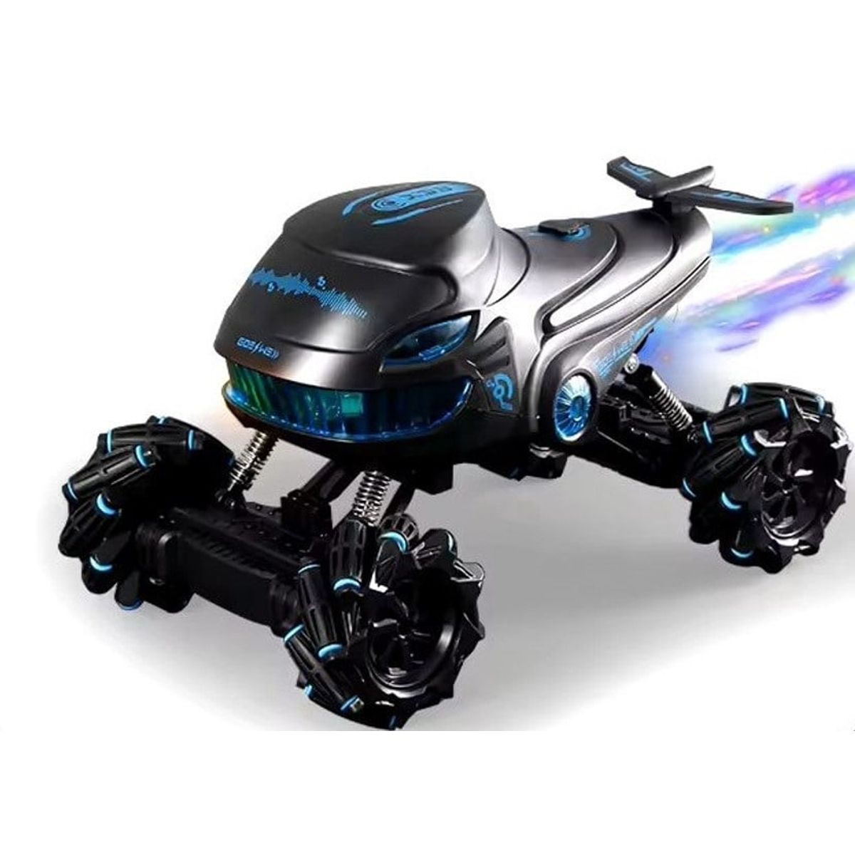 HOME - Carro Tiburon Luces Led Humo Turbina Led Con Sonidos Manilla