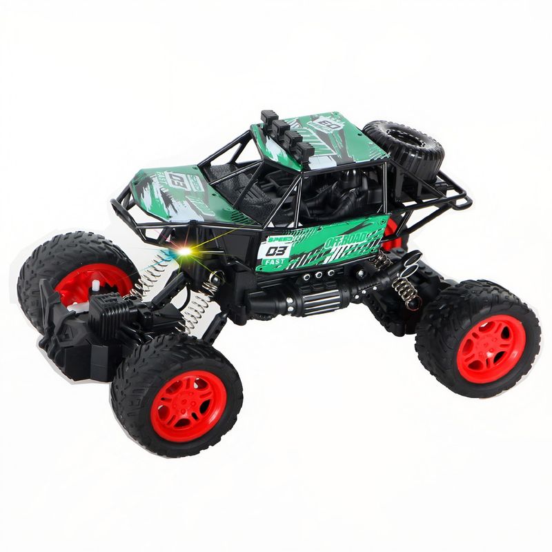 GENERICO - Carro Control Remoto Off Road Con Suspensión Verde