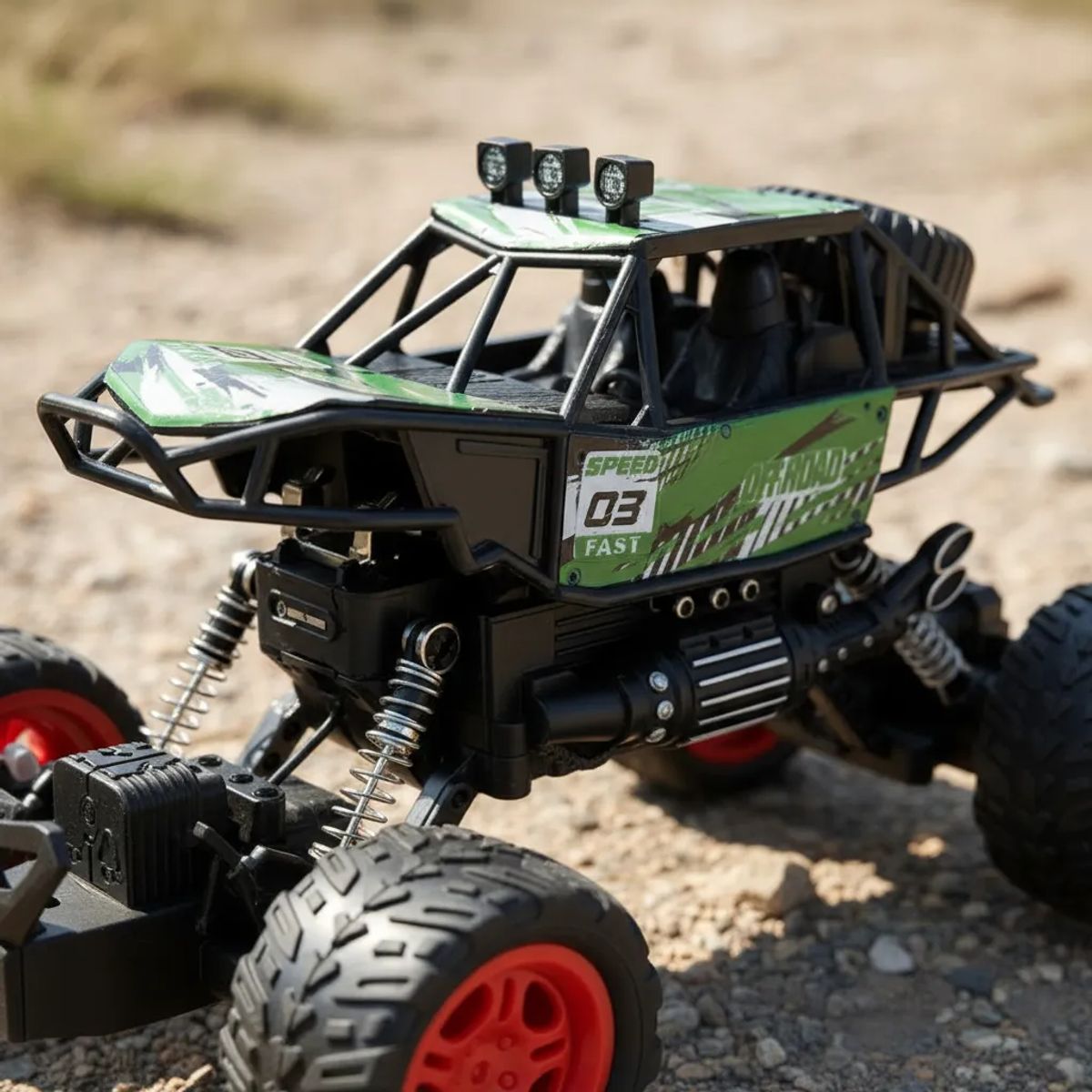 GENERICO - Carro Control Remoto Off Road Con Suspensión Verde