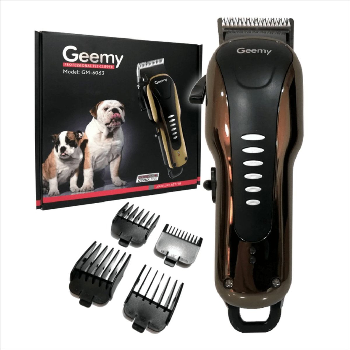 GEMEI GEEMY - Maquina Peluquera Profesional Mascotas Animales Perro 5 En 1