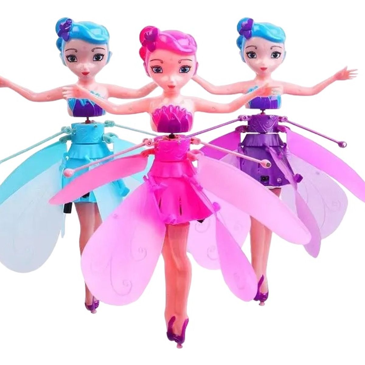 GENERICO - Muñeca Voladora Drones Niños Juguete Recargable Sensor Led