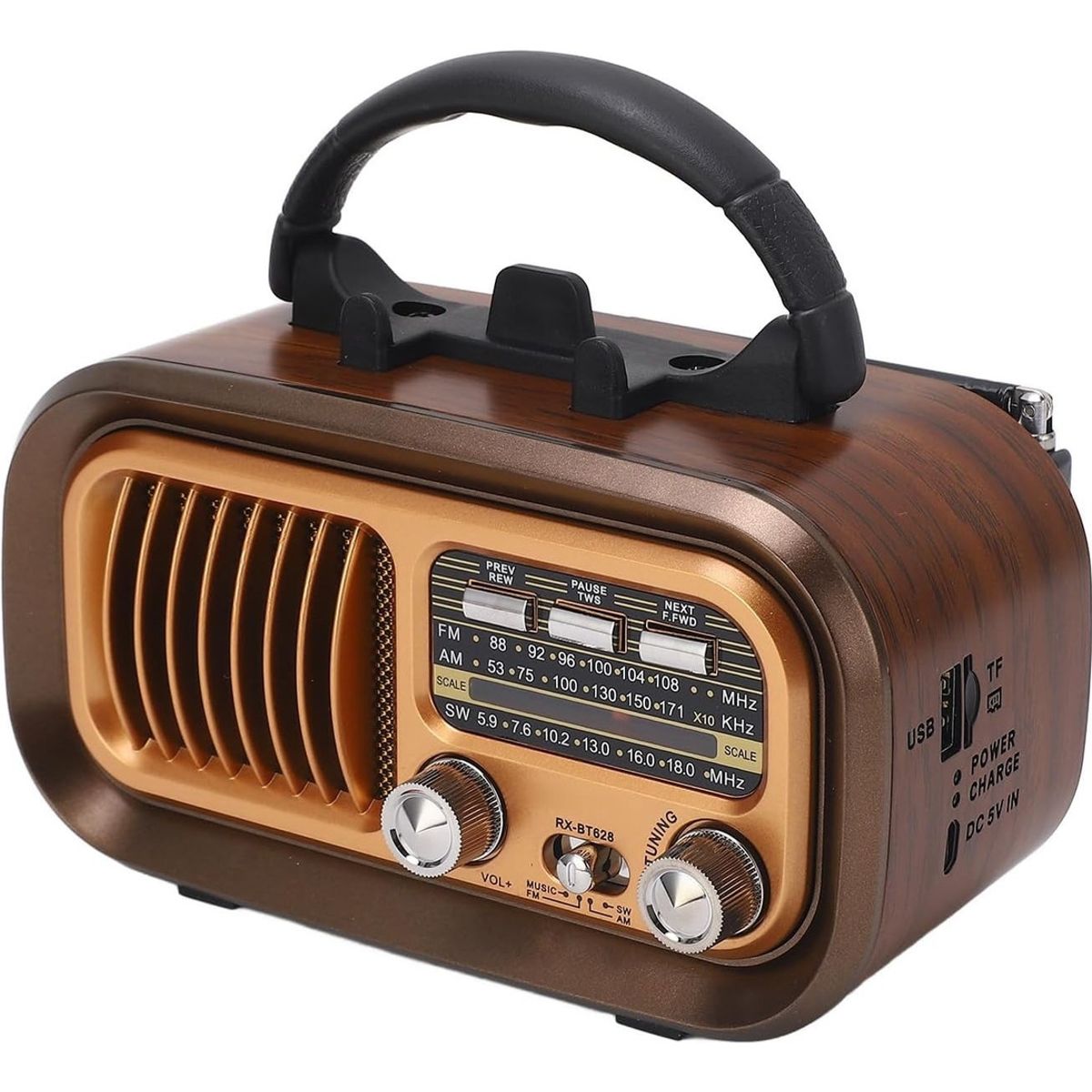 GENERICO - Radio Parlante Inalámbrico Fm Bt Recargable Solar Portatil