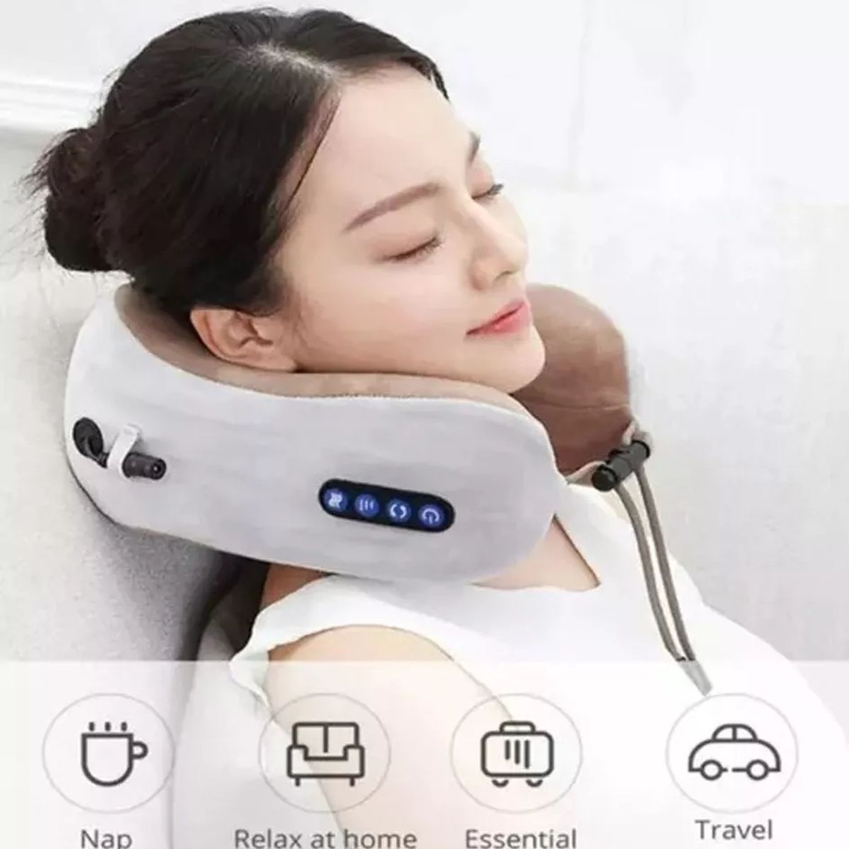 GENERICO - Masajeador Eléctrico Cuello Cervical Aliviador Dolor Cojín