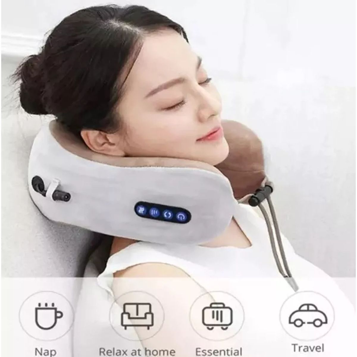 GENERICO - Masajeador Eléctrico Cuello Cervical Aliviador Dolor Cojín
