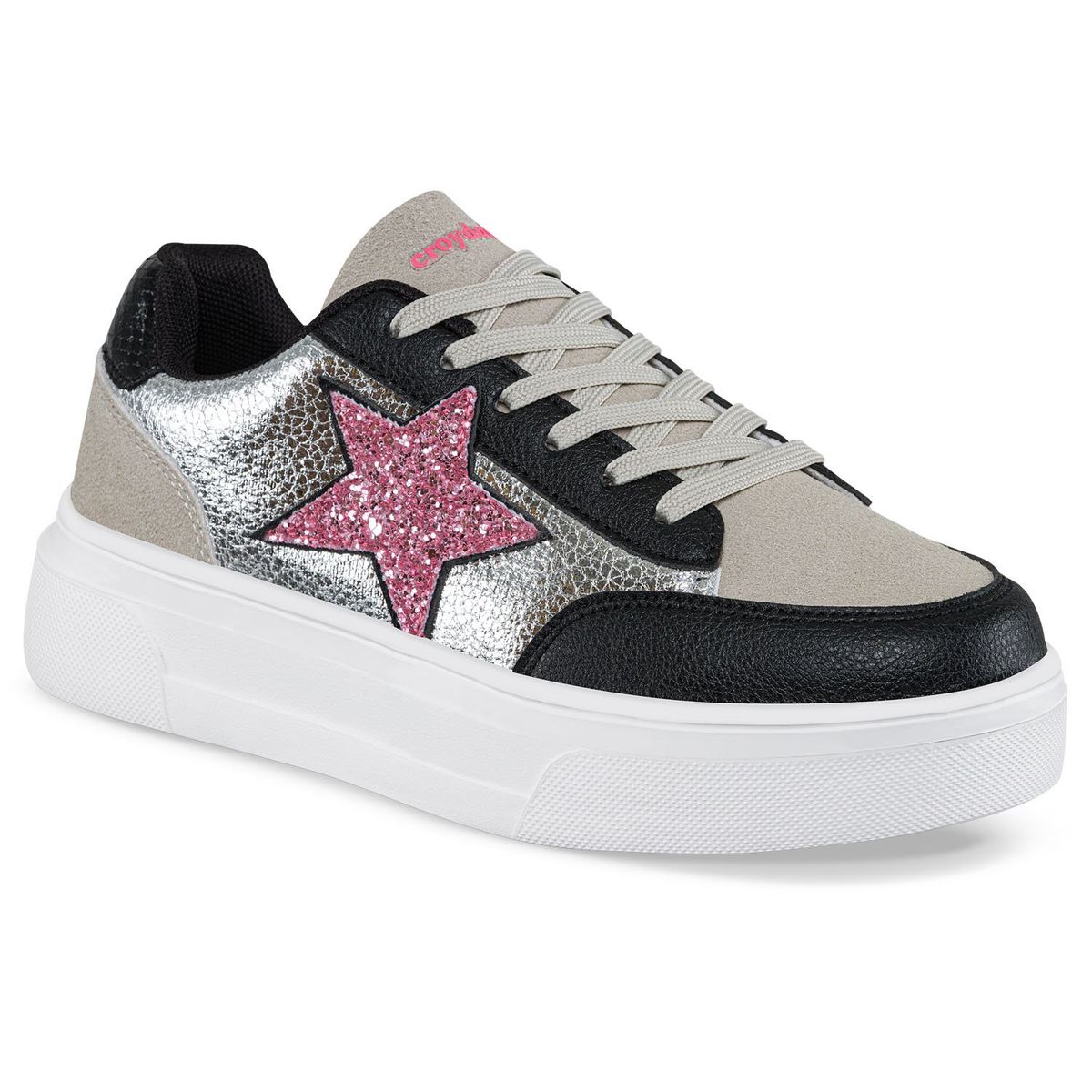 CROYDON - Tenis Tidal Plata-Fucsia Croydon para Mujer
