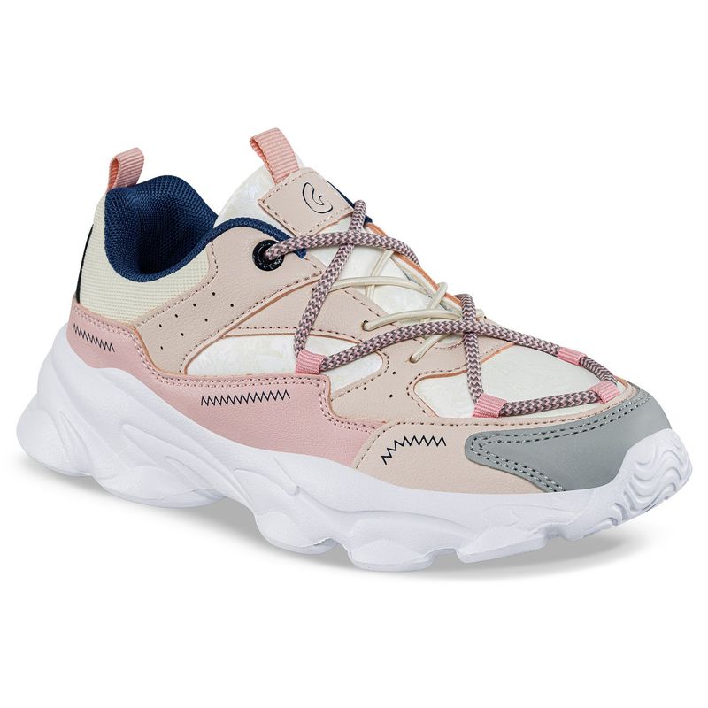 LOS GOMOSOS - Tenis Urbanos Lonar Blanco-Rosa para Niña Los Gomosos